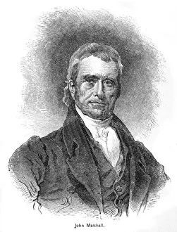 John Marshall Former Chief Justice of the United States engraving 1895 John Marshall Former Chief Justice of the United States engraving 1895