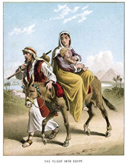 Images Dated 14th October 2011: Joseph and Marys Flight into Egypt