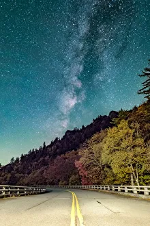 <b class=qtipBold><figcaption>A Journey out of this world</figcaption></b><br>A Journey out of this world. The milky way galaxy rising above the Linn Cove Viaduct on The Blue Ridge Parkway.<br><em>© ROBERT LOE</em> A Journey out of this world