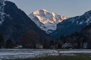The Jungfrau and the valley of Lauterbrunnen from Interlaken The Jungfrau and the valley of Lauterbrunnen from Interlaken