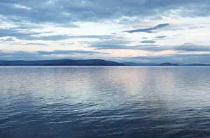 Khuvsgul Lake at dusk, Khovsgol Aimag, Mongolia Khuvsgul Lake at dusk, Khovsgol Aimag, Mongolia