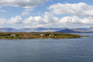 Kilmakilloge Harbour, shellfish farming, Beara Peninsula, County Kerry, Ireland, British Isles, Europe Kilmakilloge Harbour, shellfish farming, Beara Peninsula, County Kerry, Ireland, British Isles, Europe