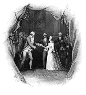 King George III with the Princess Charlotte of Mecklenburg-Strelitz King George III with the Princess Charlotte of Mecklenburg-Strelitz