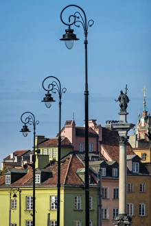 King Zygmunt III Waza statue at Old Town in Warsaw King Zygmunt III Waza statue at Old Town in Warsaw