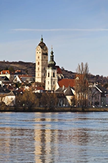 Krems-Stein on Danube river, Altstadt am Wasser, Krems-Stein, Waldviertel, Lower Austria Krems-Stein on Danube river, Altstadt am Wasser, Krems-Stein, Waldviertel, Lower Austria