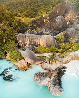 La Digue Aerial, Seychelles La Digue Aerial, Seychelles