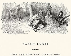 La Fontaine's Fables - Ass and the Little Dog
