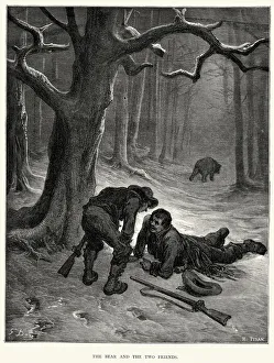 La Fontaine's Fables - Bear and the Two Friends La Fontaine's Fables - Bear and the Two Friends