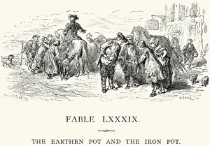 La Fontaine's Fables - Earthen Pot and the Iron La Fontaine's Fables - Earthen Pot and the Iron