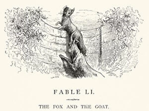 Assistance Collection: La Fontaines Fables - Fox and the Goat