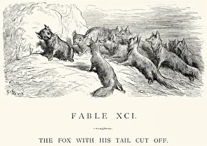 La Fontaine's Fables - Fox with his tale cut off La Fontaine's Fables - Fox with his tale cut off