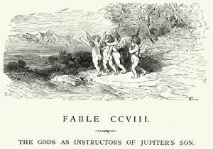 La Fontaine's Fables - Gods as Instructors of Jupiter's Son La Fontaine's Fables - Gods as Instructors of Jupiter's Son