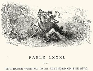 La Fontaine's Fables - The Horse and Stag La Fontaine's Fables - The Horse and Stag