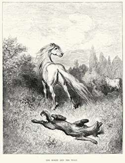 La Fontaine's Fables - Horse and the Wolf La Fontaine's Fables - Horse and the Wolf