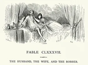 La Fontaine's Fables - Husband Wife and the Robber La Fontaine's Fables - Husband Wife and the Robber
