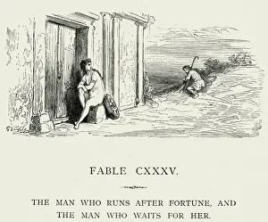 La Fontaine's Fables - The man who runs after fortune La Fontaine's Fables - The man who runs after fortune