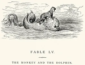 La Fontaine's Fables - Monkey and the Dolphin La Fontaine's Fables - Monkey and the Dolphin