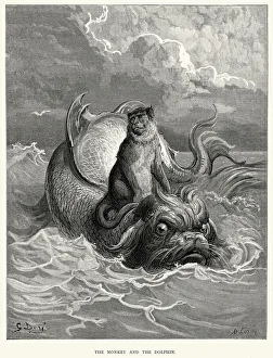 La Fontaine's Fables - Monkey and the Dolphin La Fontaine's Fables - Monkey and the Dolphin