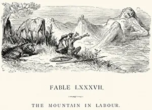 La Fontaine's Fables - The Mountain in Labour La Fontaine's Fables - The Mountain in Labour