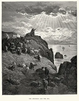 La Fontaine's Fables - Shepherd and the Sea La Fontaine's Fables - Shepherd and the Sea