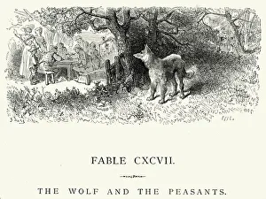 La Fontaine's Fables - Wolf and the Peasants La Fontaine's Fables - Wolf and the Peasants
