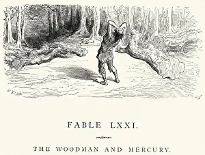 La Fontaine's Fables - The Woodman and Mercury La Fontaine's Fables - The Woodman and Mercury