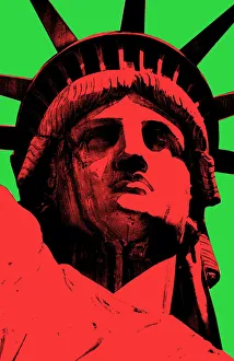 <b class=qtipBold><figcaption>Lady Liberty Pop Art</figcaption></b><br>Lady Liberty Pop Art (Complementary Colors), Graphic Design, Illustration, Poster, Advertising<br><em>© José Miguel Hernández Hernández</em> Lady Liberty Pop Art