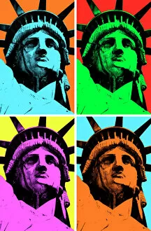 Incomplete Gallery: Lady Liberty Pop Art