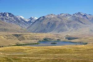 Lake Alexandrina with the Ben Ohau Range and Range Gamack, Tekapo, Canterbury Region Lake Alexandrina with the Ben Ohau Range and Range Gamack, Tekapo, Canterbury Region