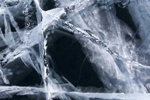 Lake Baikal in winter, ice forms, Lake Baikal Region, Siberia, Russia Lake Baikal in winter, ice forms, Lake Baikal Region, Siberia, Russia