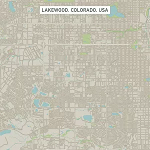 Lakewood Colorado US City Street Map