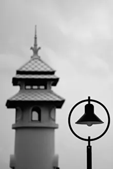 A lamp and A lighthouse in Koh Chang, Thailand A lamp and A lighthouse in Koh Chang, Thailand
