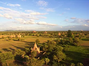 Landscape of archelogic site of Bagan Myanmar Landscape of archelogic site of Bagan Myanmar