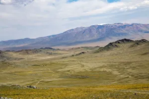 Landscape and topography of region, near Tolbo village, Khara Khoto, Bayan-olgii Province Landscape and topography of region, near Tolbo village, Khara Khoto, Bayan-olgii Province