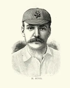 Legends And Icon Prints: Frank Sugg, Victorian Cricketer Print