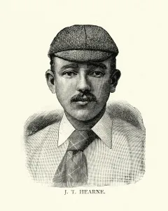 Legends And Icon Prints: Vintage Print of John Thomas Hearne, Middlesex Cricketer