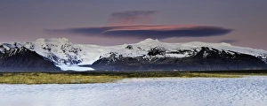 Vatnajokull National Park Gallery: Lenticular Clouds over the highest mountain in Ice