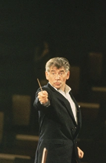 <b class=qtipBold><figcaption>Leonard Bernstein</figcaption></b><br>circa 1960: The American conductor and composer, Leonard Bernstein (1918 - 1990) who wrote numerous symphonic works and musicals including West Side Story. (Photo by Erich Auerbach/Getty Images) Leonard Bernstein