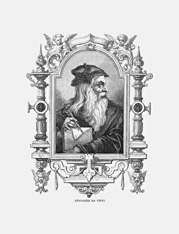 Images Dated 5th May 2016: Leonardo da Vinci famous Italian scientist and painter