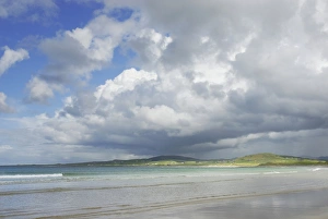 Light patterns on flat sandy beach with clouds, Fanad Beach, County Donegal, Ireland Light patterns on flat sandy beach with clouds, Fanad Beach, County Donegal, Ireland