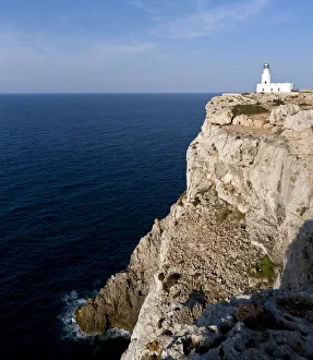 Lighthouse at Cap de Cavalleria, North Menorca, Menorca Island, Balearic Islands, Spain Lighthouse at Cap de Cavalleria, North Menorca, Menorca Island, Balearic Islands, Spain