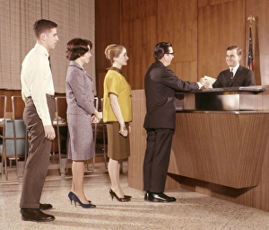 Line People Group Waiting Bank Teller Banking Line People Group Waiting Bank Teller Banking