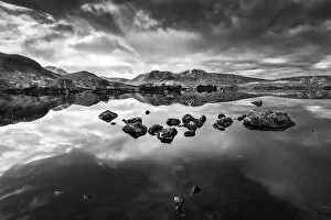 Reflecting Pool Gallery: Loch na h-Achlaise #1 in BW