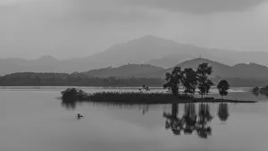 Images Dated 3rd January 2016: Lonely Boat in a Wide Lake