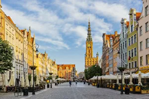 Long Market Square (Dlugi Targ) in Gdansk, Poland