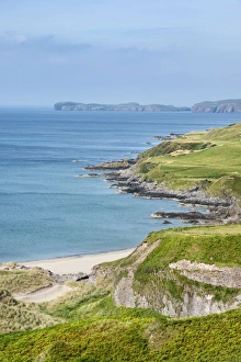 Looking down to Tongue Bay with the Rabbit Islands on the horizon, Sutherland, Scotland Looking down to Tongue Bay with the Rabbit Islands on the horizon, Sutherland, Scotland