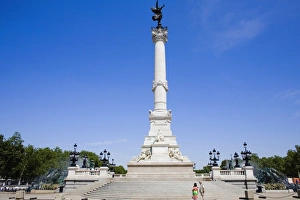 Low angle view of a monument, Fontaine Des Quinconces, Monument Aux Girondins, Bordeaux Low angle view of a monument, Fontaine Des Quinconces, Monument Aux Girondins, Bordeaux