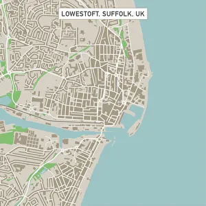 Lowestoft Suffolk UK City Street Map