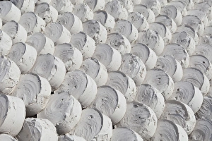 Lumps of drying marl or marlstone, Hin Song Kon village, Lopburi, Thailand, Asia Lumps of drying marl or marlstone, Hin Song Kon village, Lopburi, Thailand, Asia