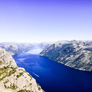 Lysefjord or Lysefjorden is a fjord located in the Ryfylke area in southwestern Norway Lysefjord or Lysefjorden is a fjord located in the Ryfylke area in southwestern Norway